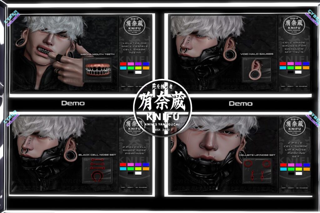 Assorted Cell Shaded Accessories - EvoX, L$250-L$399 each