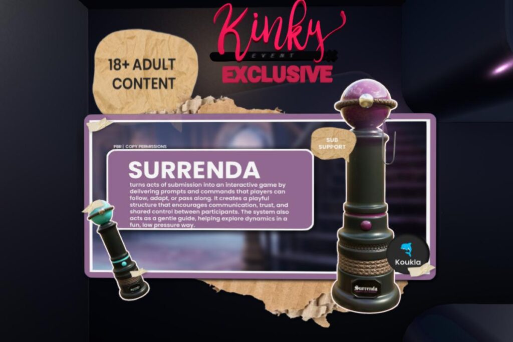 Surrenda Decor, L$380 each/L$1824 FP/L$480 Limited Event Edition