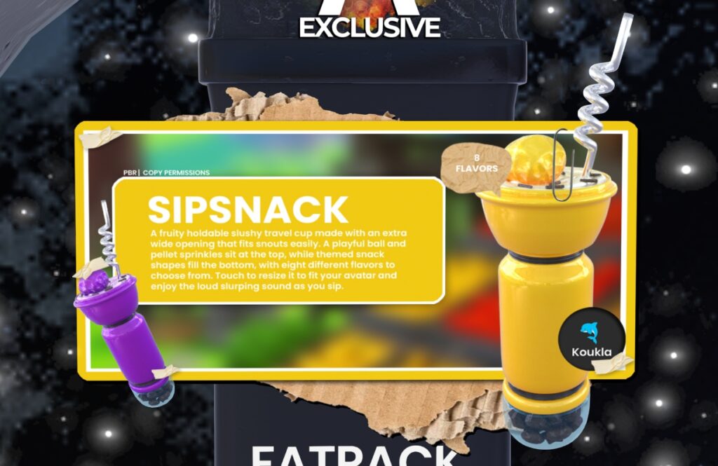 SipSnack Holdable, L$220 each/L$1056 FP