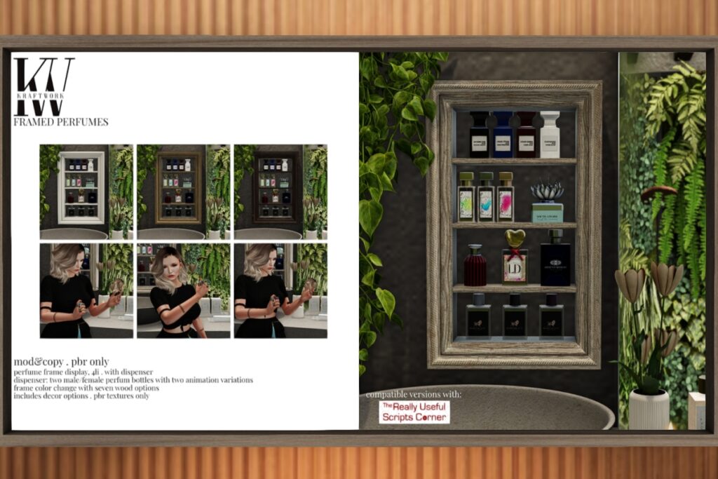 Framed Perfumes Decor, L$360-L$399