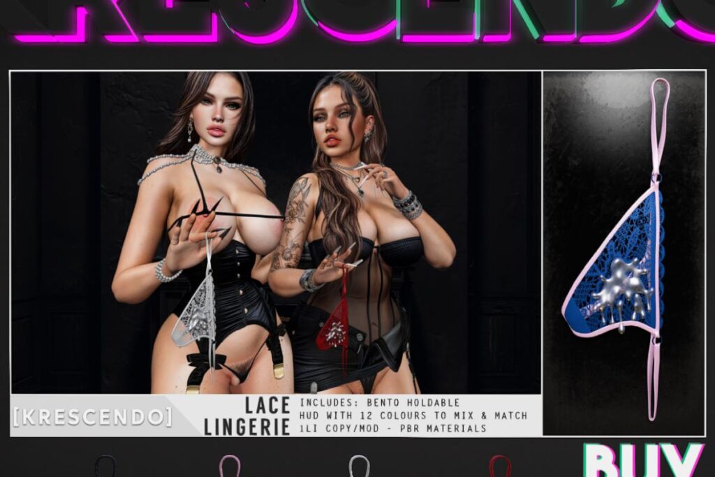 Lace Lingerie Holdable, L$299