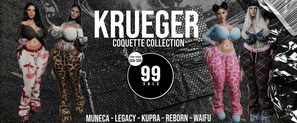 Coquette Collection - Inithium/Legacy/Reborn/Yentements/+mods	<a href="http://maps.secondlife.com/secondlife/Greenmist/100/59/21" target="_blank">Teleport</a>