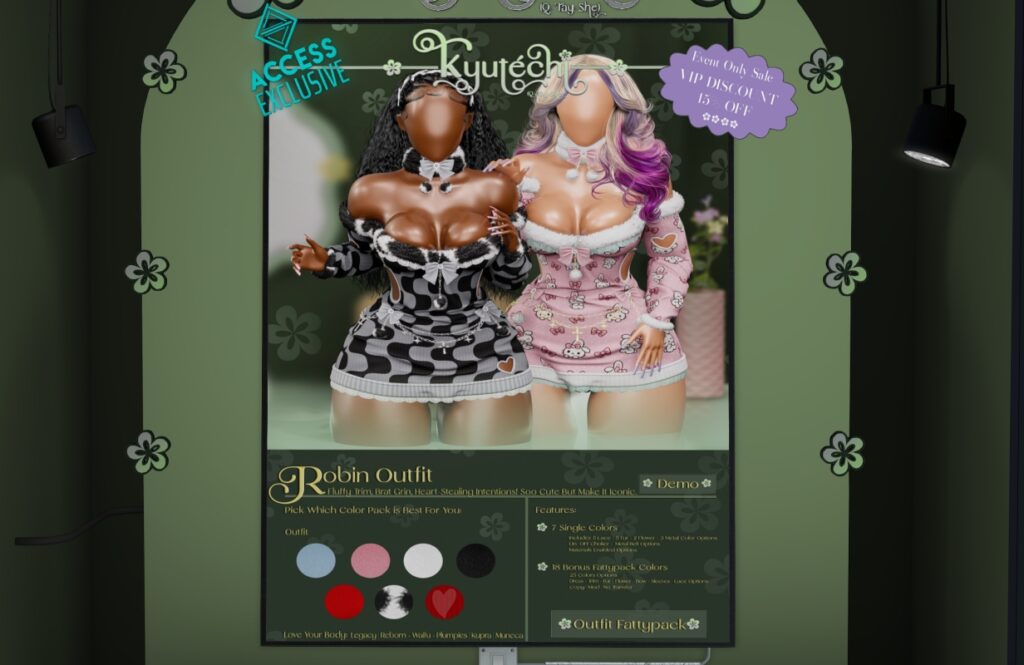 Robin Outfit - Inithium/Legacy/Reborn/Yentements, L$310 each/L$1699 FP