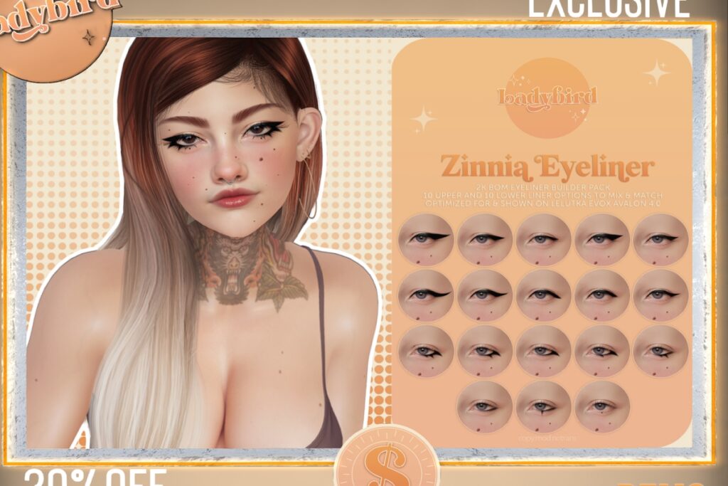 Zinnia Eyeliner - EvoX, L$240