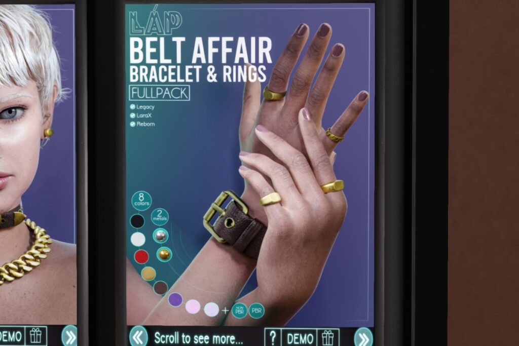 Belt Affair Bracelet and Rings - Legacy/MaitreyaX/Reborn, L$1000