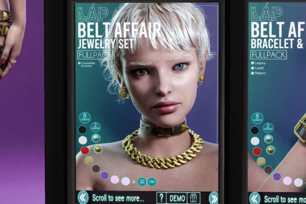 Belt Affair Jewelry Set - Legacy/MaitreyaX/Reborn, L$1000