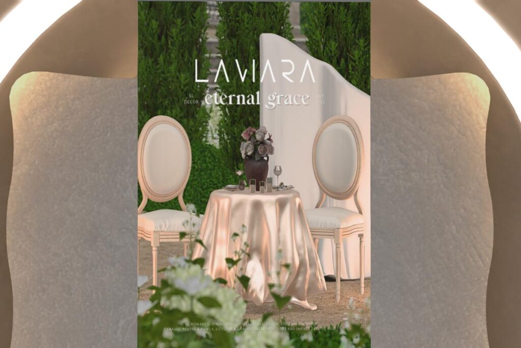 Eternal Grace Dining Set, L$249-L$399 each/L$1499 FP