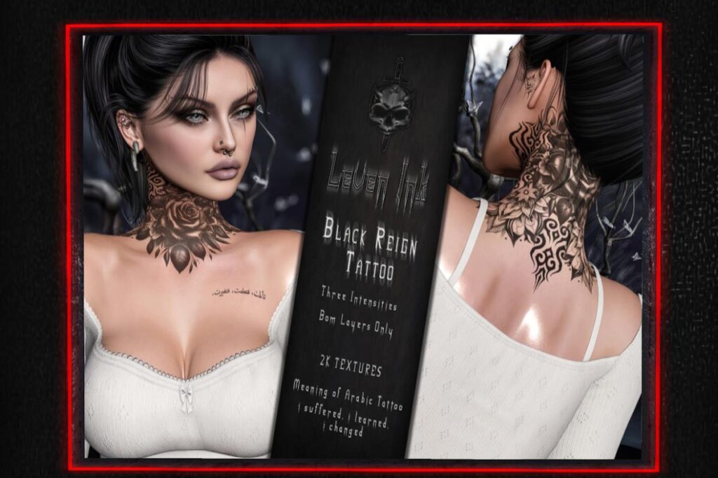 Black Reign Tattoo - EvoX, L$350