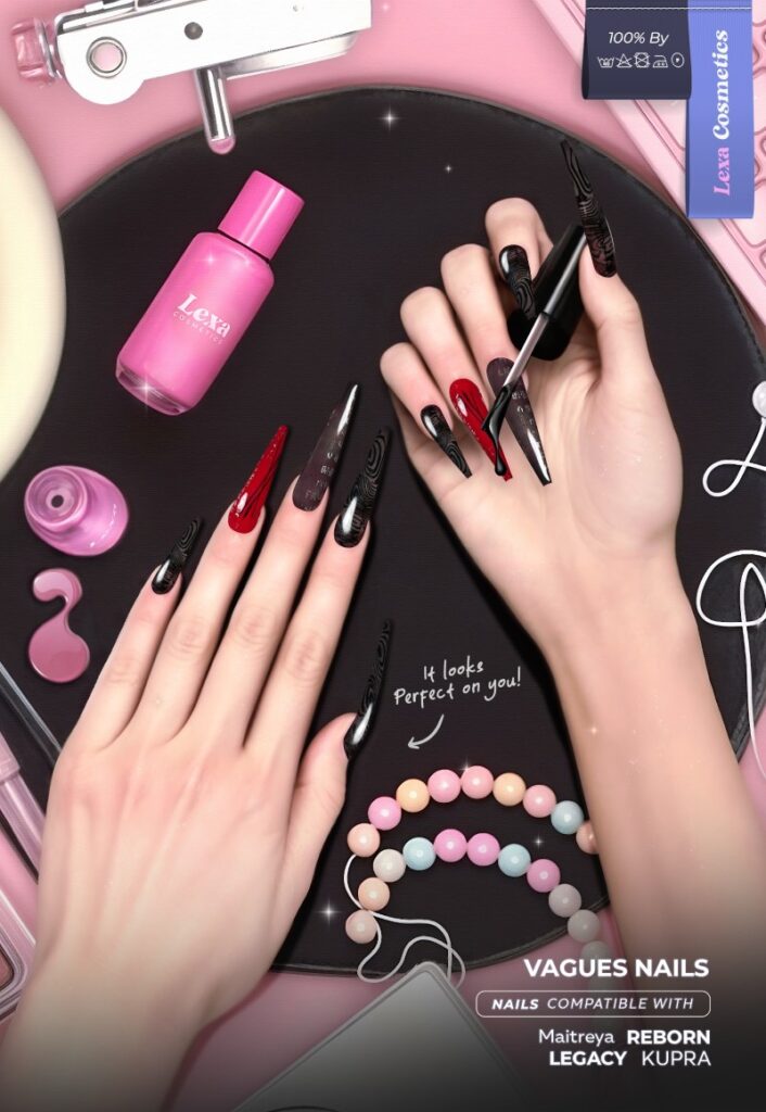 Vagues Nails - Inithium/Legacy/Maitreya/Reborn	<a href="http://maps.secondlife.com/secondlife/Lino/210/33/2837" target="_blank">Teleport</a>