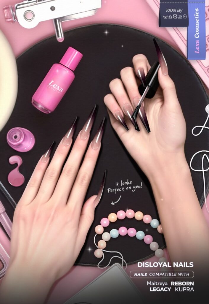 Disloyal Nails - Inithium/Legacy/Maitreya/Reborn	<a href="http://maps.secondlife.com/secondlife/Lino/210/33/2837" target="_blank">Teleport</a>