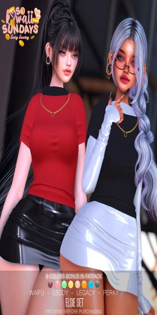 Elsie Set - Legacy/Reborn/+mods	<a href="http://maps.secondlife.com/secondlife/Crystal%20Isle/127/128/61" target="_blank">Teleport</a>