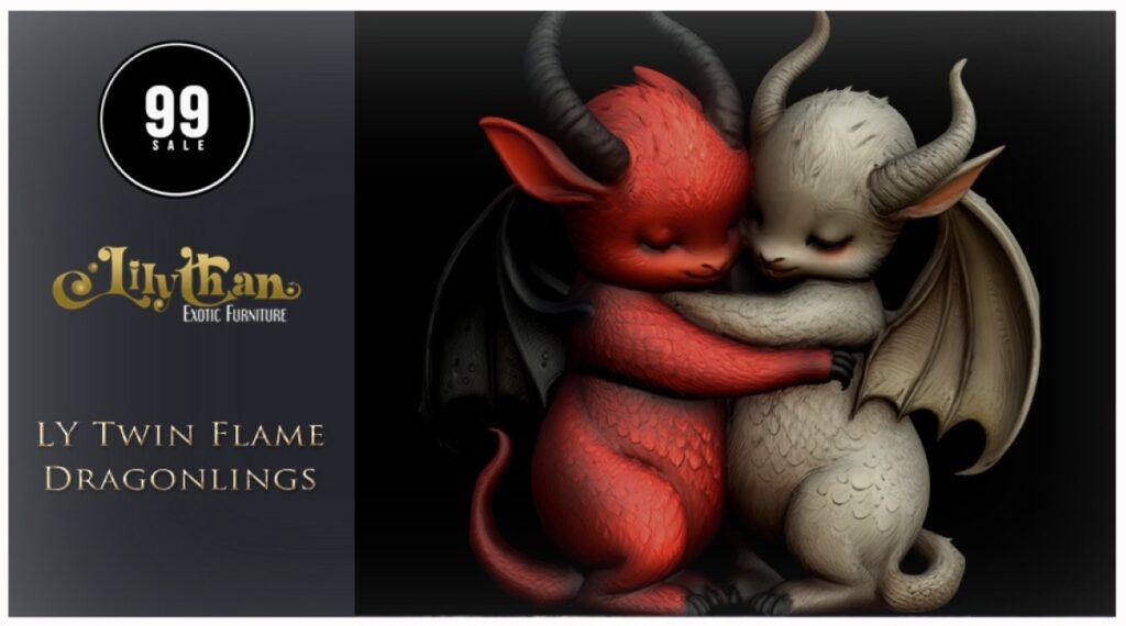 Twin Flame Dragonlings	<a href="http://maps.secondlife.com/secondlife/Moonwall/23/211/32" target="_blank">Teleport</a>