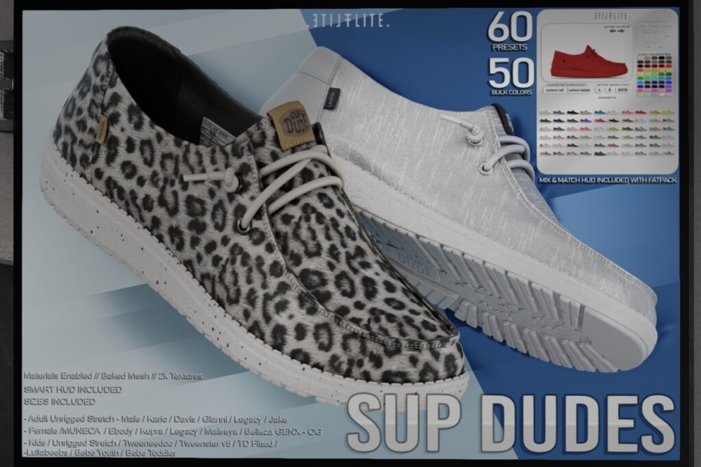 Sup Dudes - See Ad For Fits, L$249 each/L$1499 FP