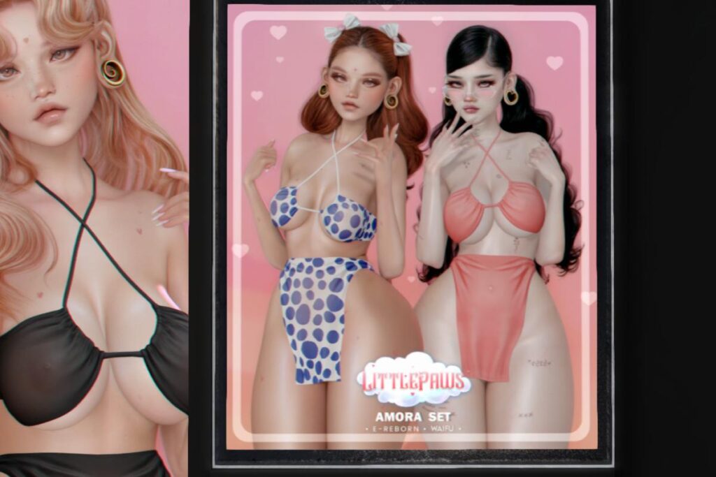 Amora Set - Reborn/+mods, L$199e each/L$749 FP