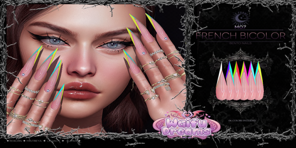 French Bicolor Nails - Inithium/Legacy/Maitreya/Reborn
