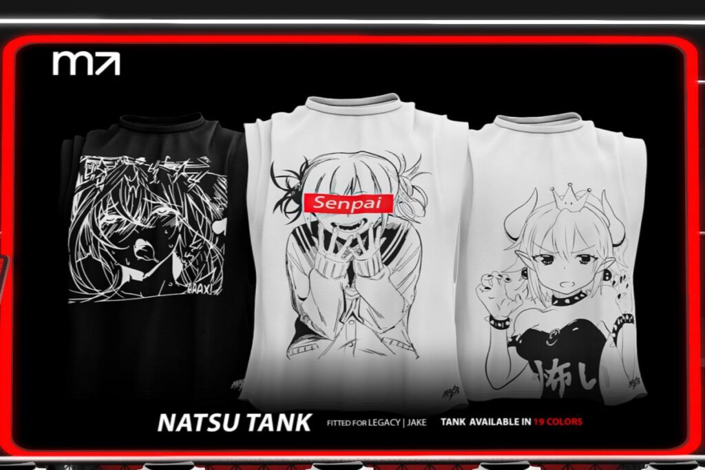 Natsu Tank - Jake/Legacy Male, L$299 each/L$999 FP