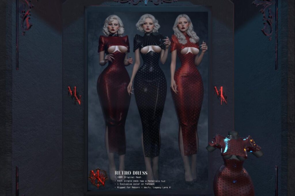 Retro Dress - Legacy/MaitreyaX/Reborn/+mods, L$350 each/L$2150 FP