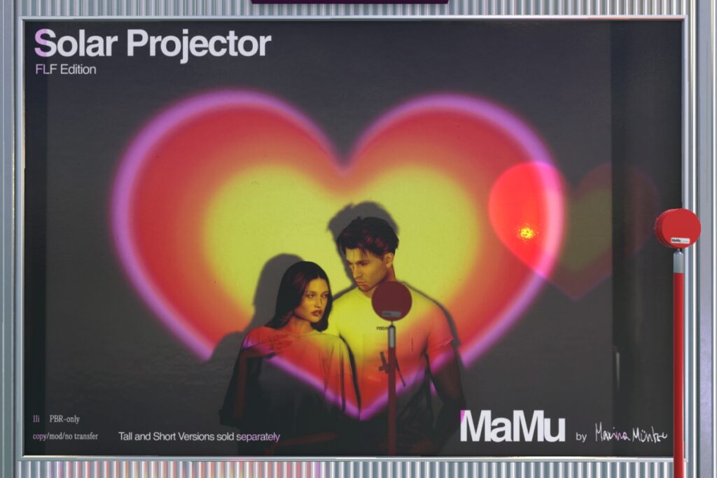 Solar Projector	<a href="http://maps.secondlife.com/secondlife/MaMu/126/133/29" target="_blank">Teleport</a>