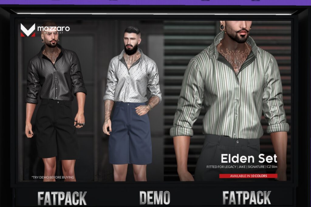 Elden Set - CZ Slim/Gianni/Jake/Legacy, L$230-L$250 each/L$899-L$950 each FP