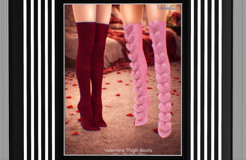 Valentine Thigh Boots - Legacy/Maitreya/Reborn/+mods, L$249 each/L$1299 FP