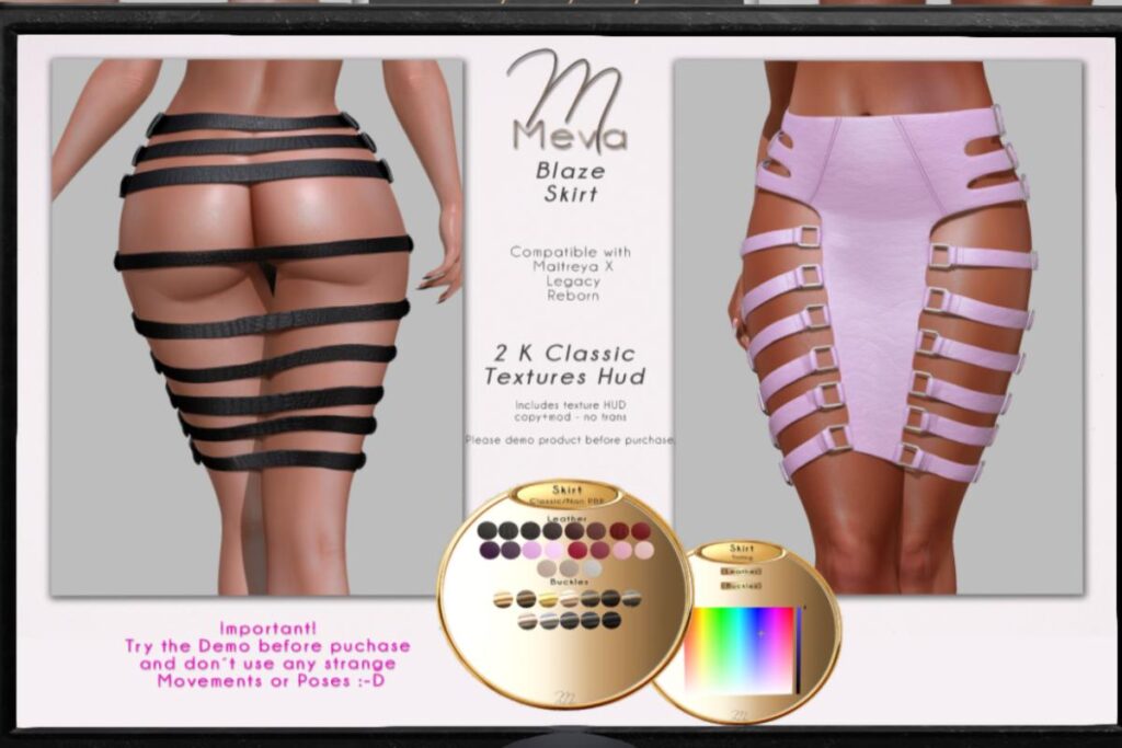 Blaze Skirt - Legacy/MaitreyaX/Reborn, L$420