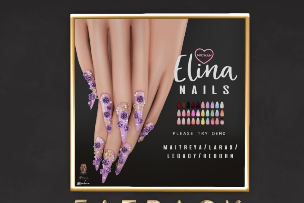 Elina Nails - Legacy/Maitreya/Reborn/+mods, L$299 each/L$550 FP