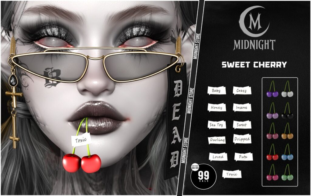 Sweet Cherry Wearable Accessory	<a href="http://maps.secondlife.com/secondlife/Helgrind/38/86/3603" target="_blank">Teleport</a>