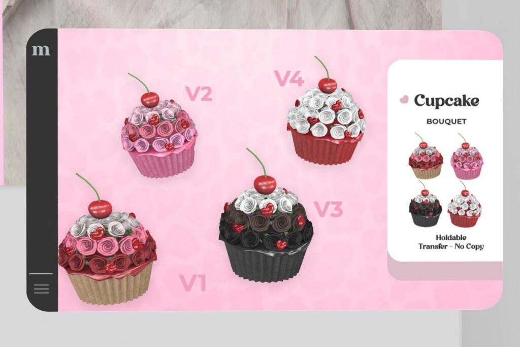 Cupcake Bouquet Holdables, L$300