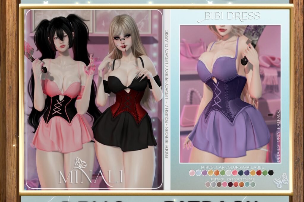 Bibi Dress - Legacy/Reborn/+mods, L$249 each/L$1999 FP