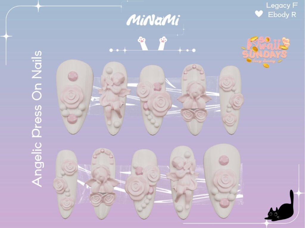 Angelic Press On Nails - Legacy/Reborn	<a href="http://maps.secondlife.com/secondlife/Notteterna/160/78/1121" target="_blank">Teleport</a>