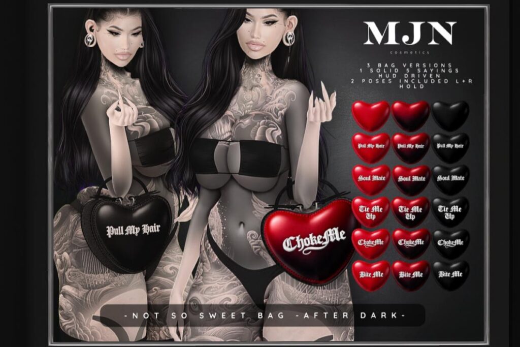 Not So Sweet After Dark Bag Holdable, L$199 each/L$399 FP