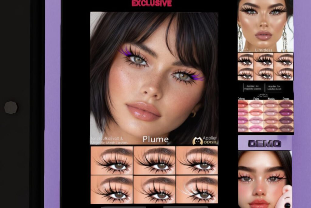 Plume Lashes - EvoX/Majestic, L$320 each