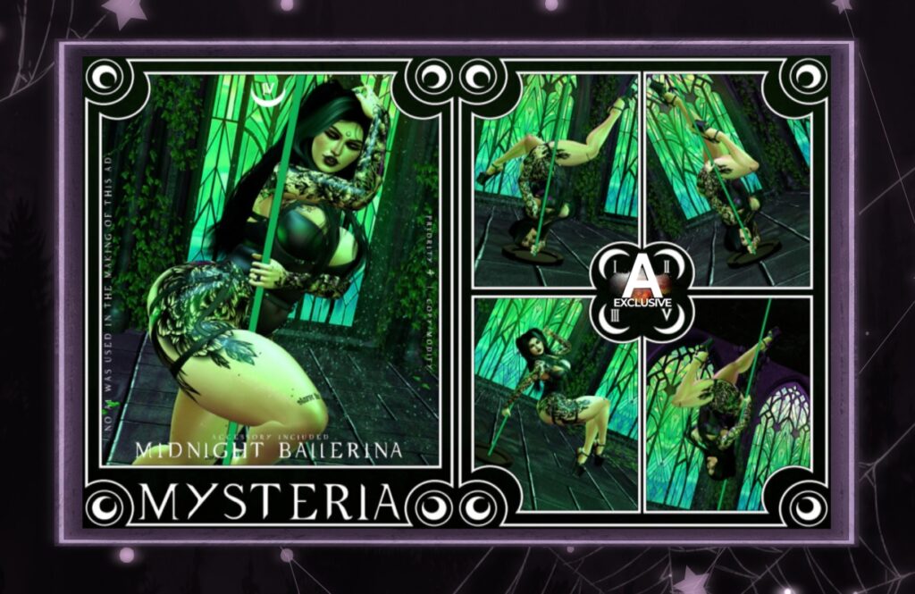 Midnight Ballerina Poses &amp; Prop, L$250 FP