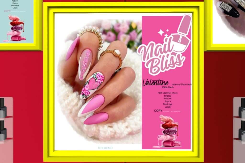 Valentine Nails - Inithium/Legacy/Maitreya/Reborn/+mods, L$280