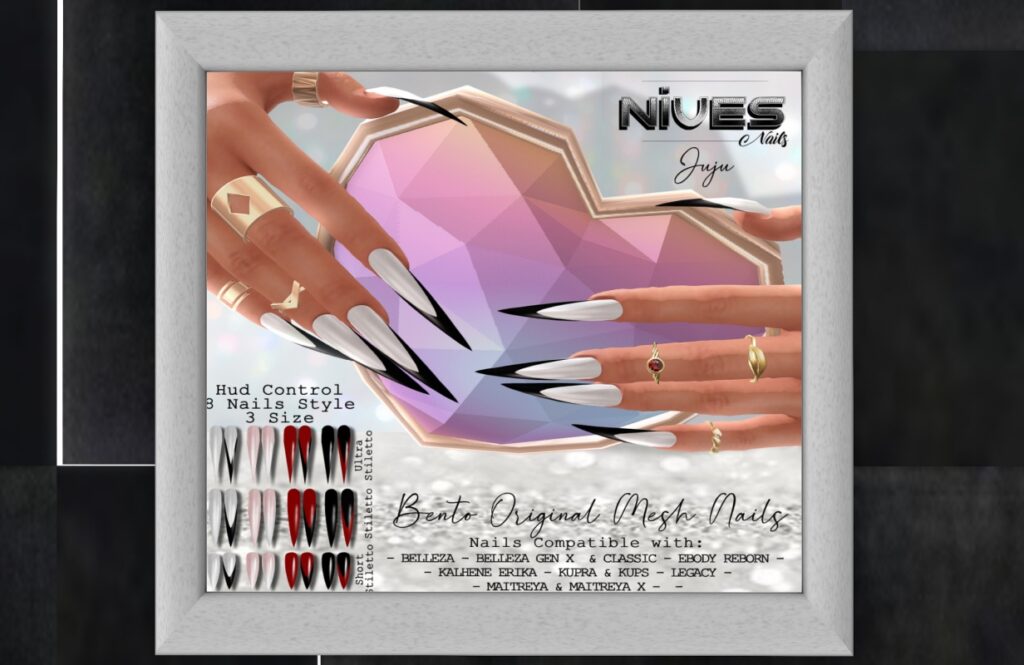 Juju Mesh Nails - see ad for fits, L$269 FP
