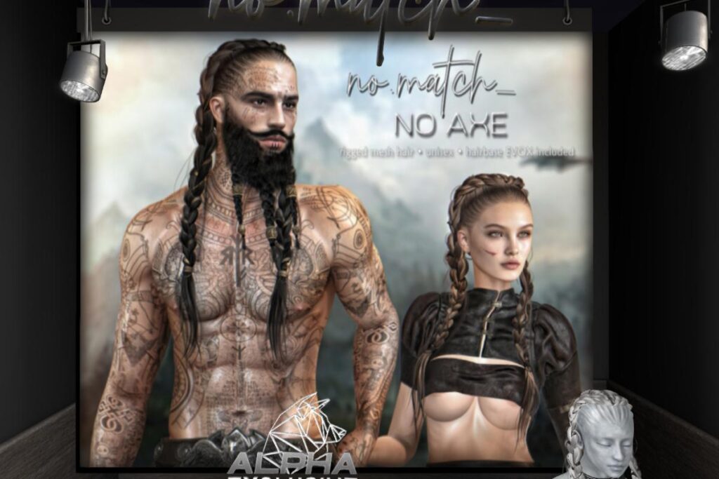 No Ahe Hair - EvoX, L$200 each/L$800 FP