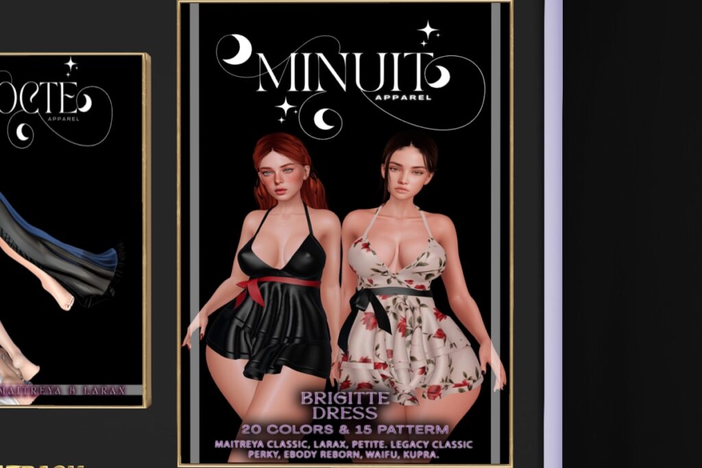 Bigitte Dress - Inithium/Legacy/Maitreya/Reborn/+mods, L$169 each/L$450 FP