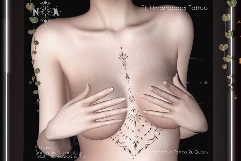 Efi Underboobs Tattoo - BOM, L$149