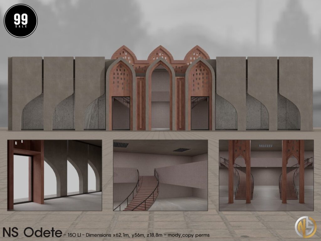 Odete Building	<a href="http://maps.secondlife.com/secondlife/Magic%20Sky/192/134/2022" target="_blank">Teleport</a>