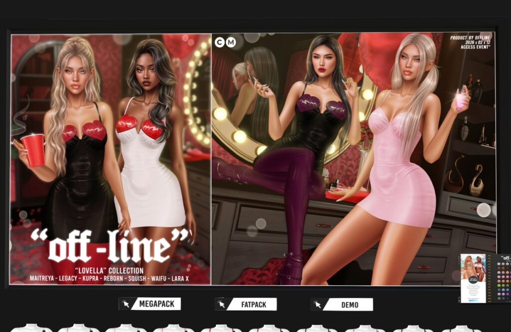 Lovella Collection Outfit - Inithium/Legacy/Maitreya/Reborn/+mods, L$289 each/L$1199-L$1499 each FP/L$2499 MP