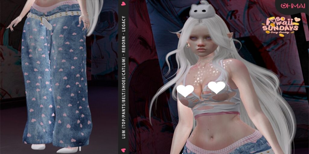 Lum Outfit - Legacy/Reborn	<a href="https://maps.secondlife.com/secondlife/The%20Valley/226/158/1339" target="_blank">Teleport</a>