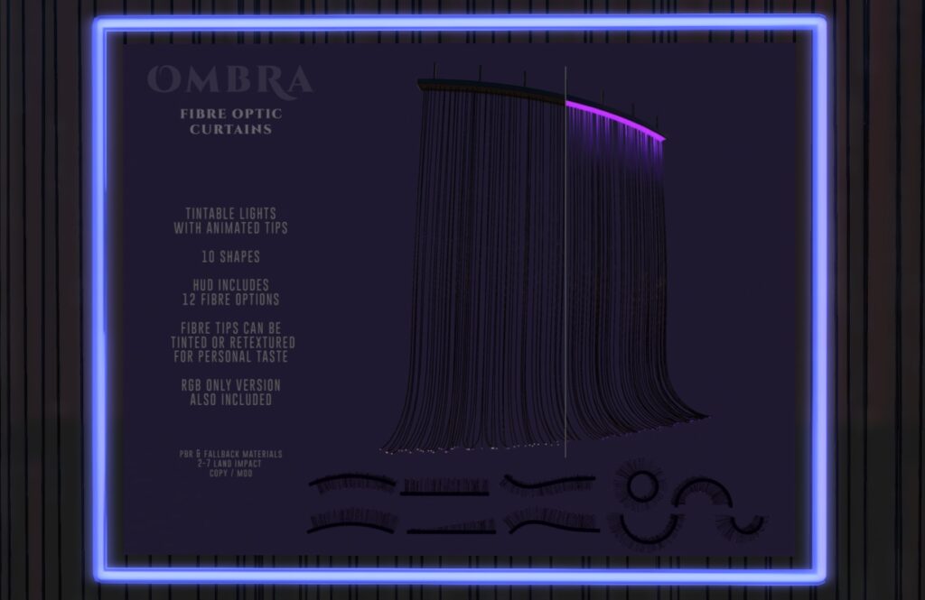 Fibre Optics Curtains, L$700 FP