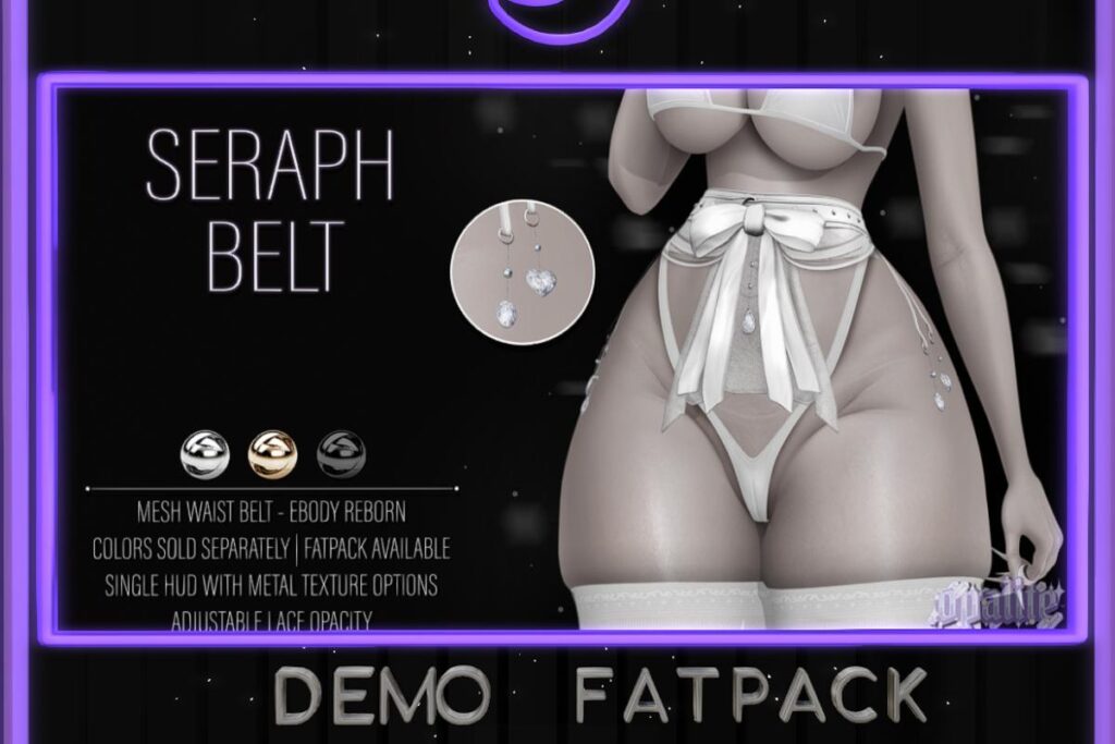 Seraph Belt - Reborn, L$250 each/L$950 FP