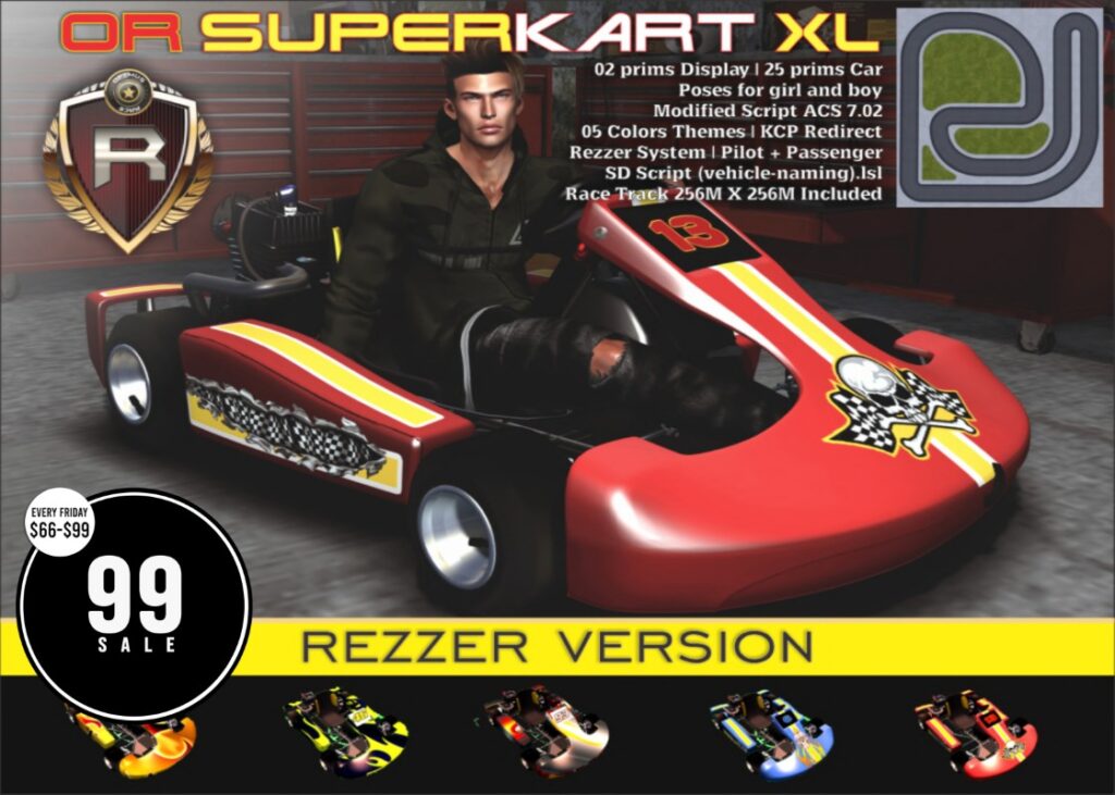 Super Kart XL Vehicle	<a href="http://maps.secondlife.com/secondlife/Rox%20Anar/108/109/4024" target="_blank">Teleport</a>