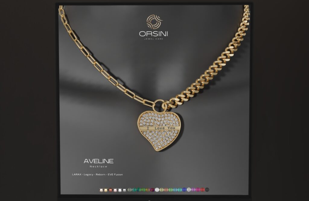 Aveline Necklace - Eve Fusion/Legacy/MaitreyaX/Reborn, L$399 FP