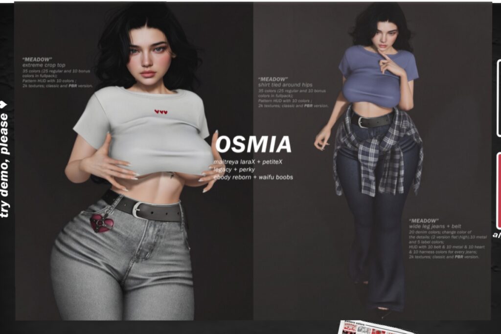 Meadow Set - Legacy/MaitreyaX/Reborn/+mods, L$249-L$299 each/L$799-L$1399 each FP
