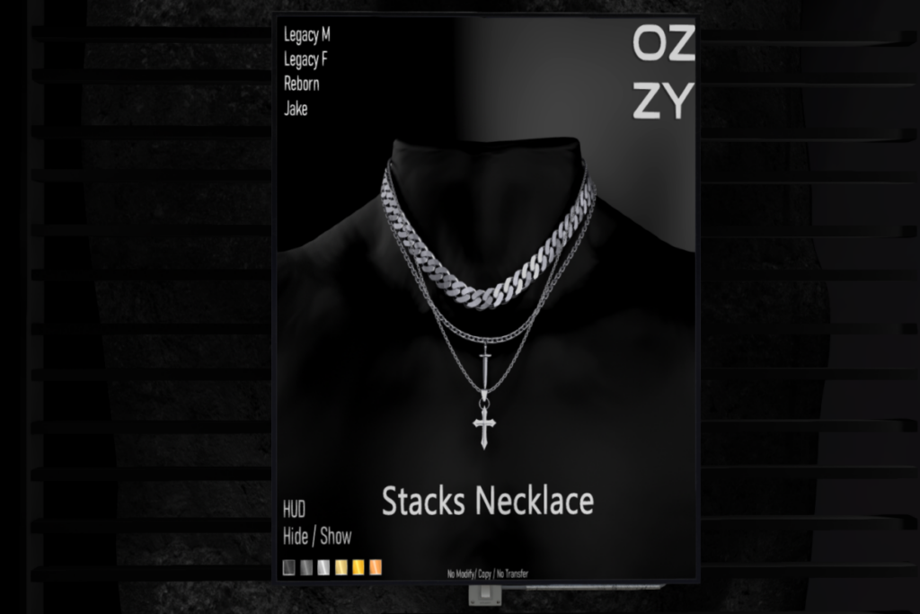Stacks Necklaces - Jake/Legacy F+M/Reborn, L$349