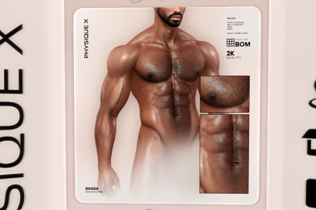 BH005 Body Hair - BOM, L$399