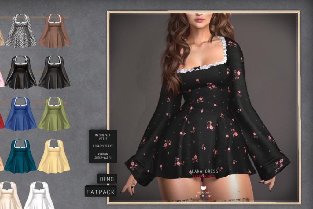 Alana Dress  - Legacy/MaitreyaX/Reborn/+mods, L$257 each /L$1200 FP