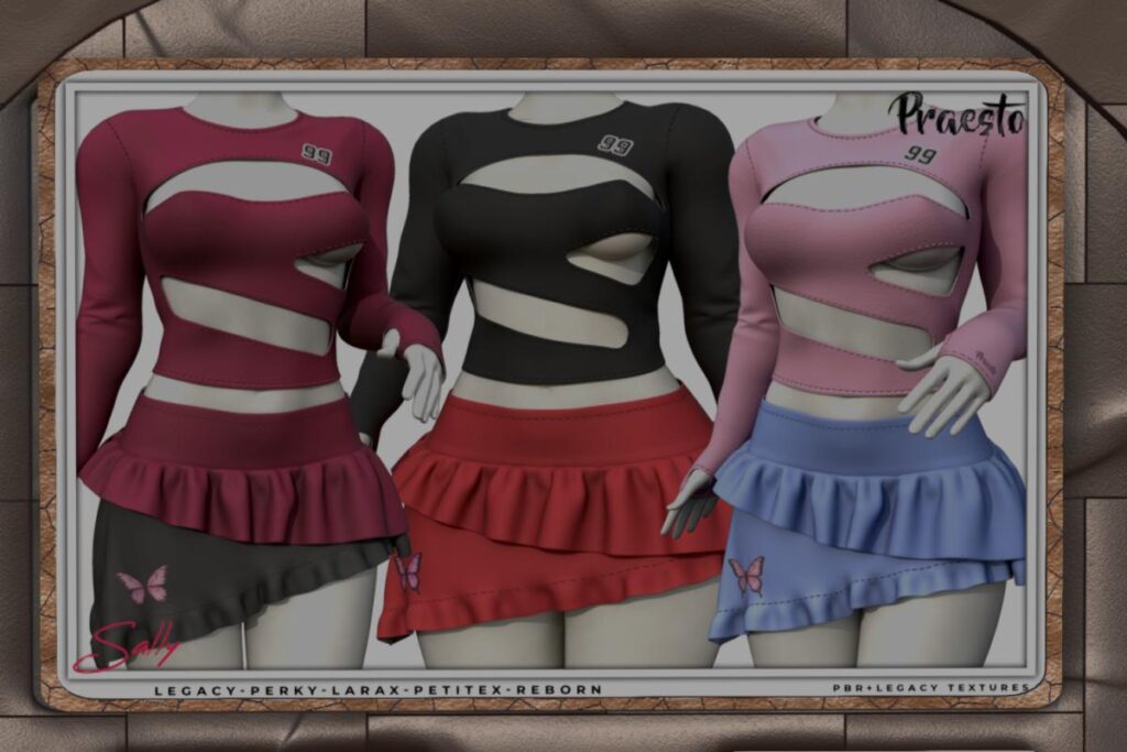 Sally Top &amp; Sally Skirt - Legacy/MaitreyaX/Reborn/+mods, L$399 each